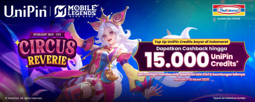 Top Up UniPin Credits pakai Indomaret dan Beli Starlight Membership, Dapatkan Semua Bonusnya!